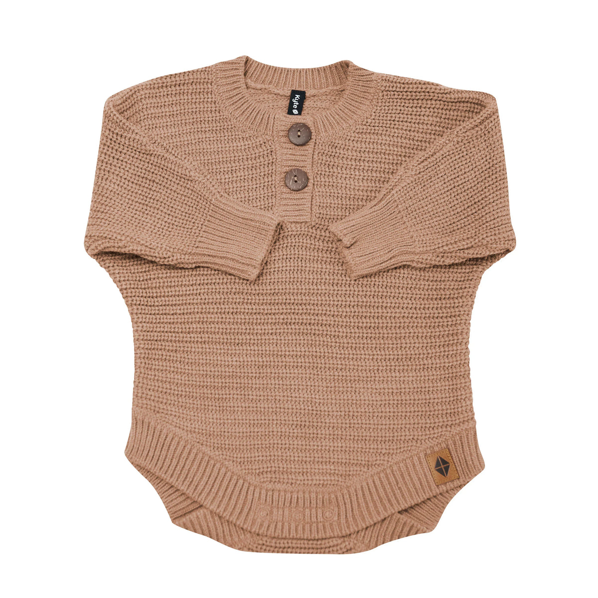 Chunky Knit Romper in Latte