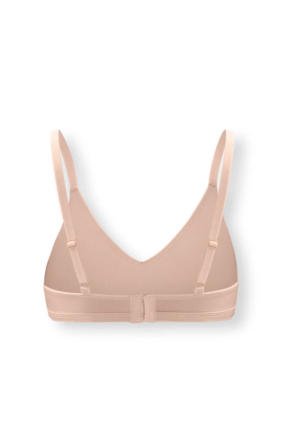 Women's V-Neck Bra in Chai