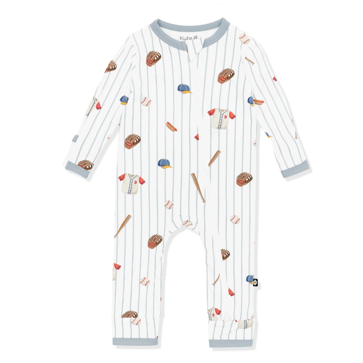 Zippered Romper in Home Run