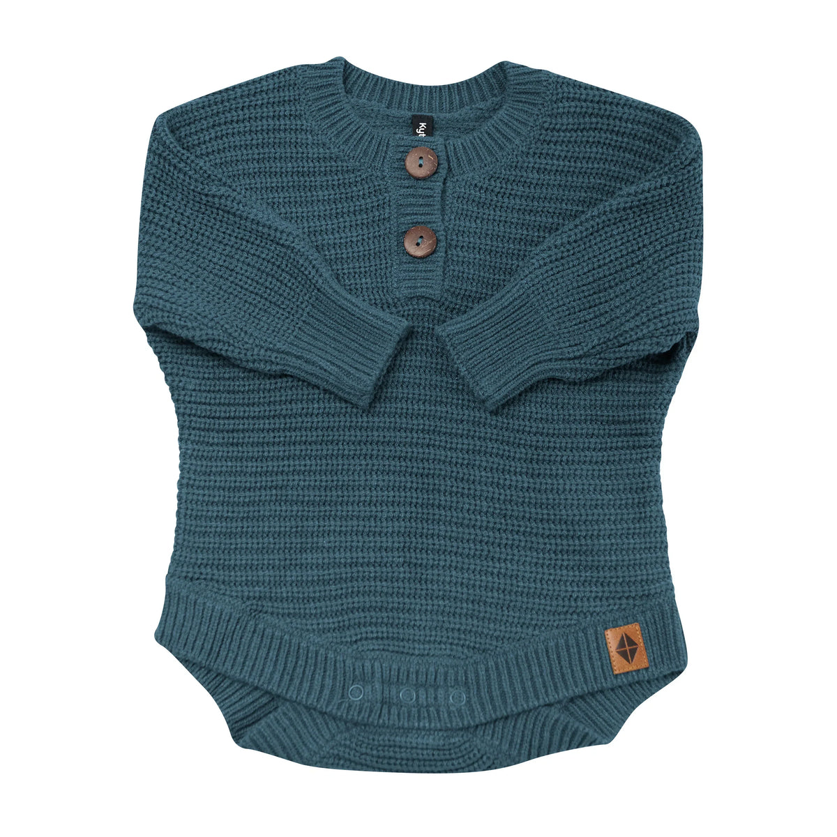 Chunky Knit Romper in Atlantic