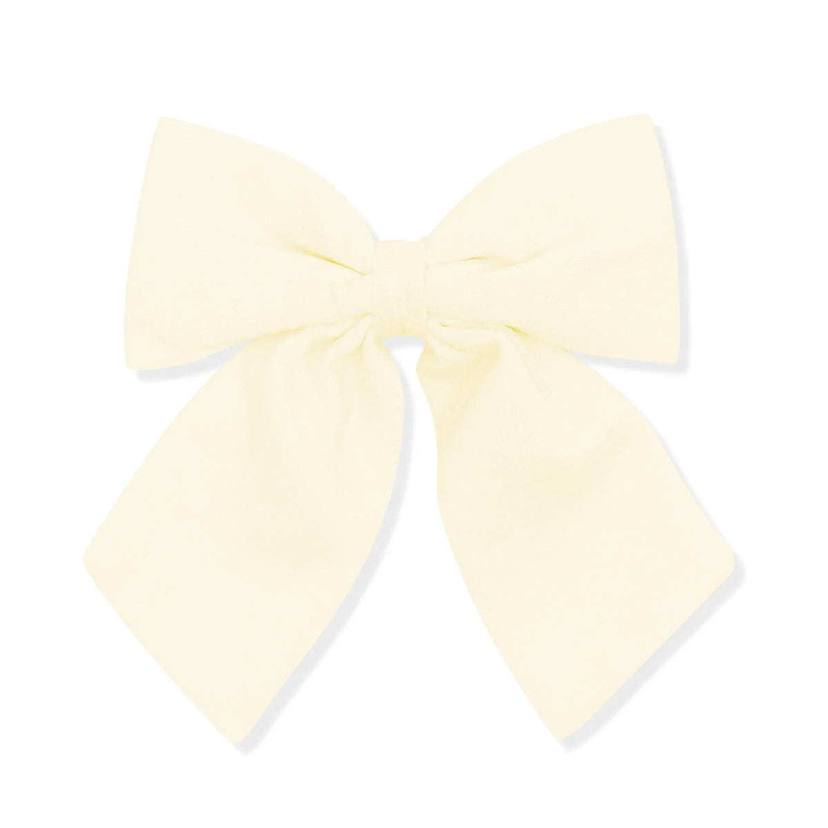 Large Alligator Clip Bow in Chamomile