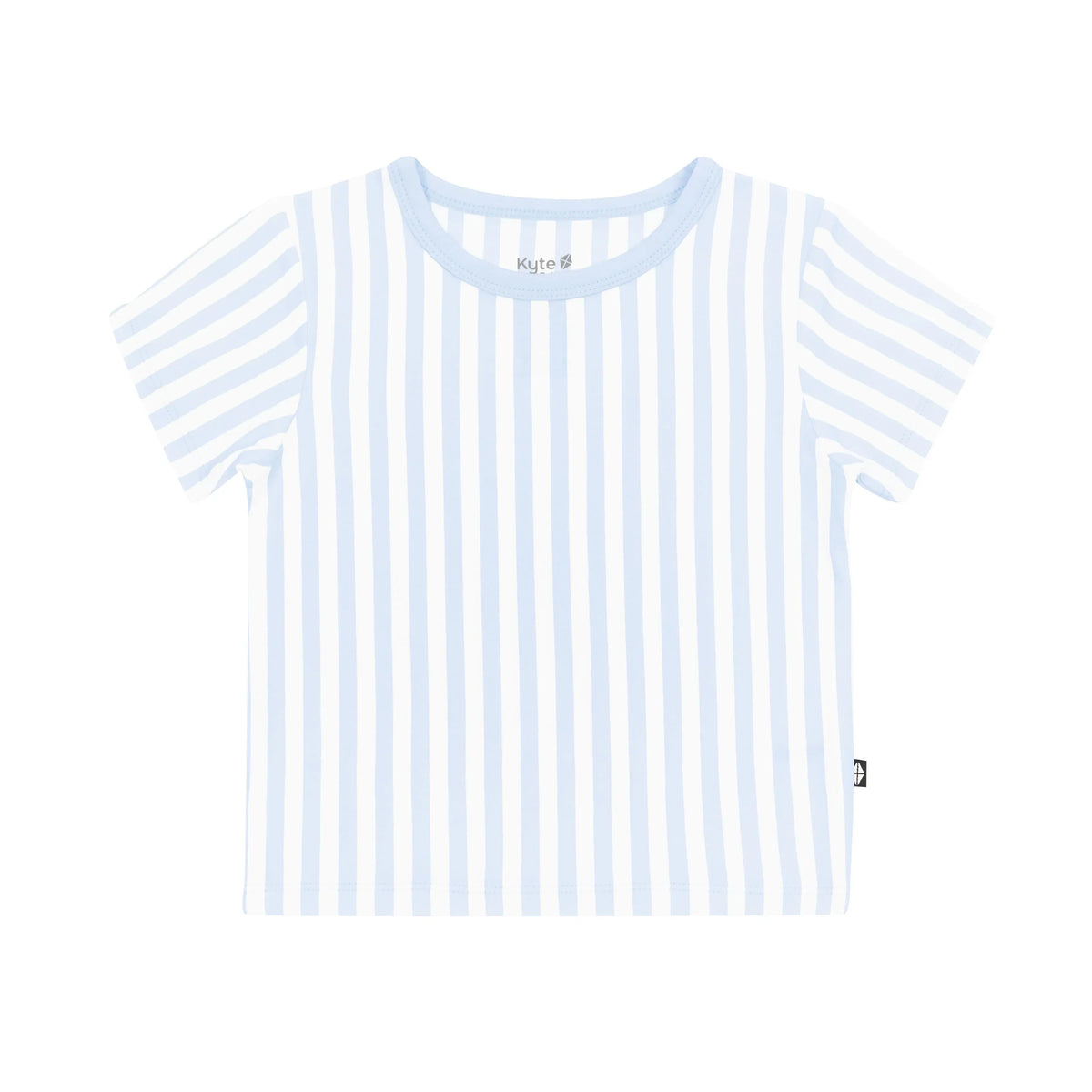 Toddler Basic Tee in Small Mist Stripe