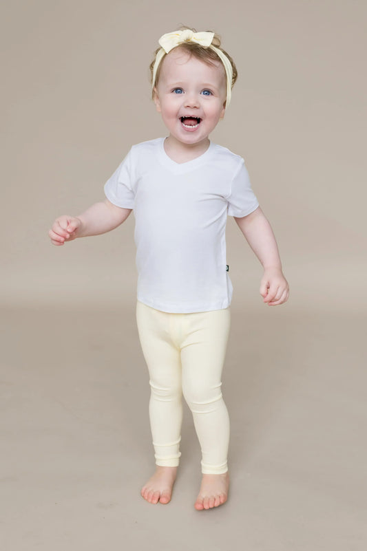 Ribbed Leggings in Chamomile