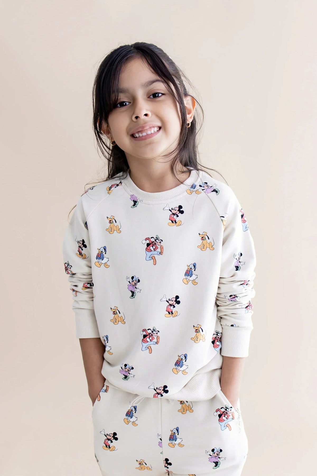 Long Sleeve Jogger Set in Mickey Mouse and Friends