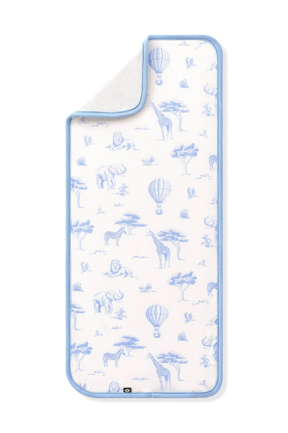 Burp Cloth in Toile Safari