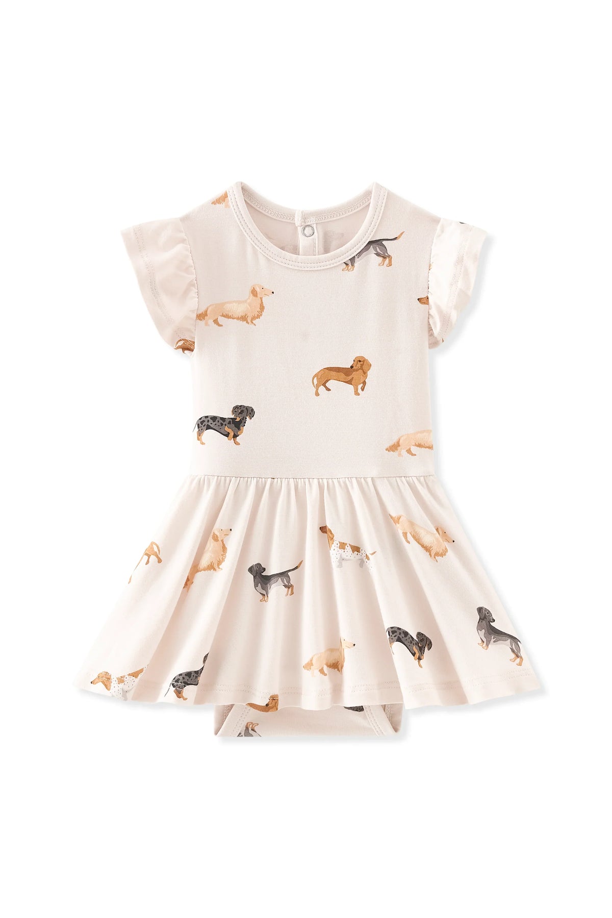 Twirl Bodysuit Dress in Dachshund