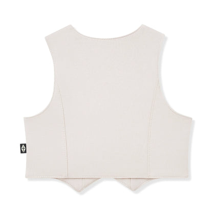 Tuxedo Vest in Oat