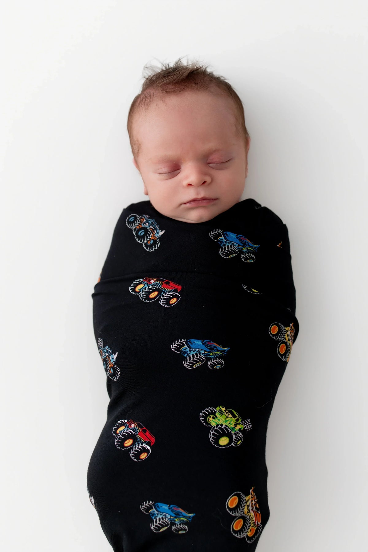Swaddle Blanket in Monster Truck