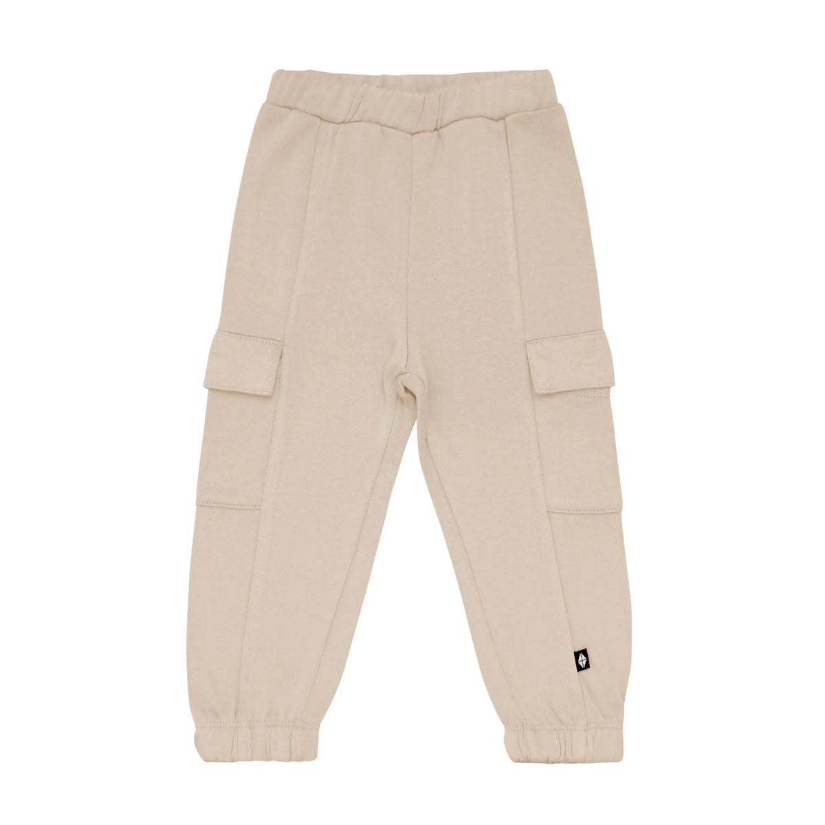 Fleece Cargo Pants in Almond