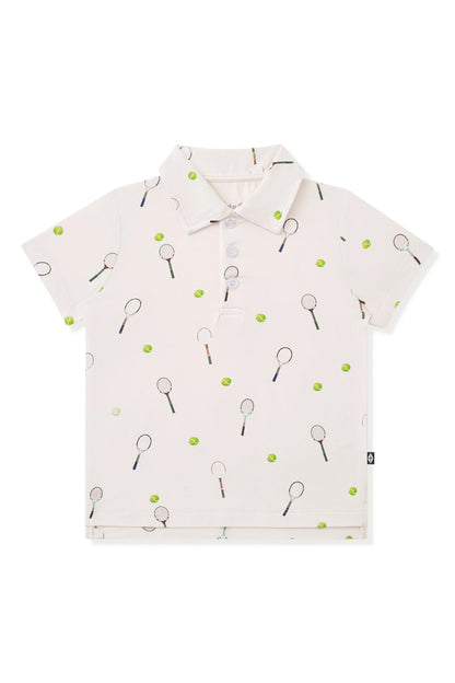 Toddler Short Sleeve Polo in Tennis