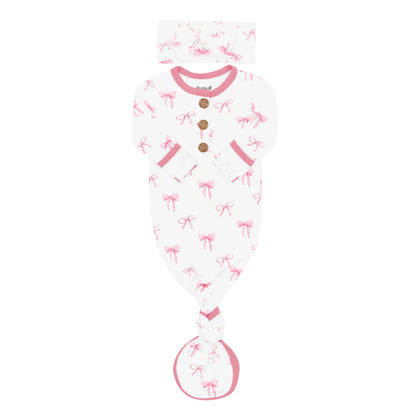Knotted Gown with Bow Set in Bow