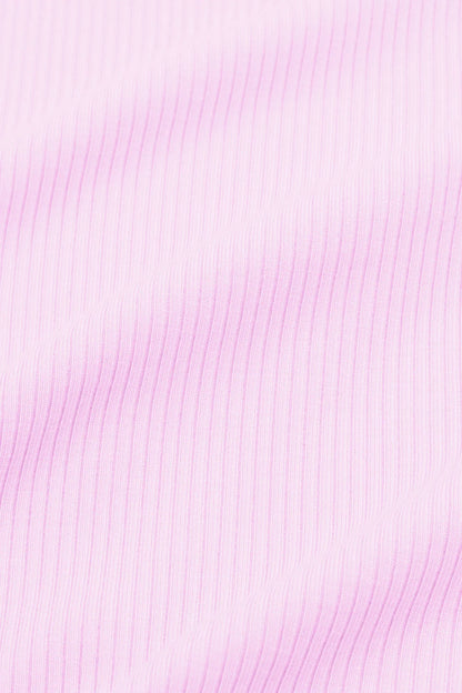 Ribbed Henley Set in Thistle