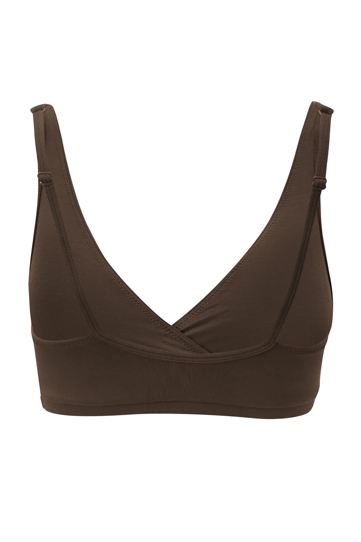 Women's Cross Front Bralette in Toffee