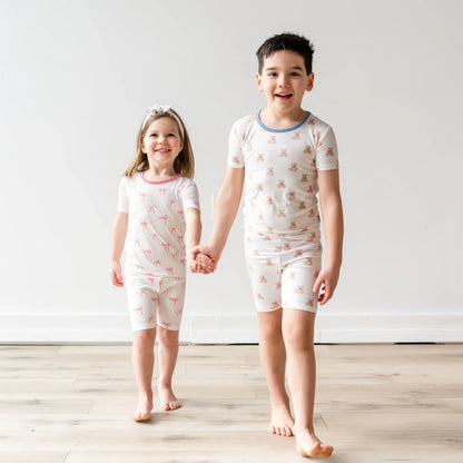Short Sleeve Pajamas in Bow