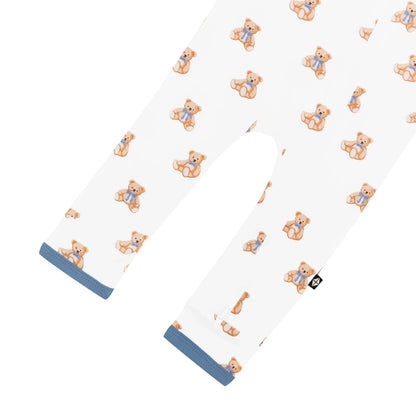 Zippered Romper in Teddy Bear